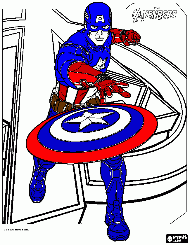 captan america boyama